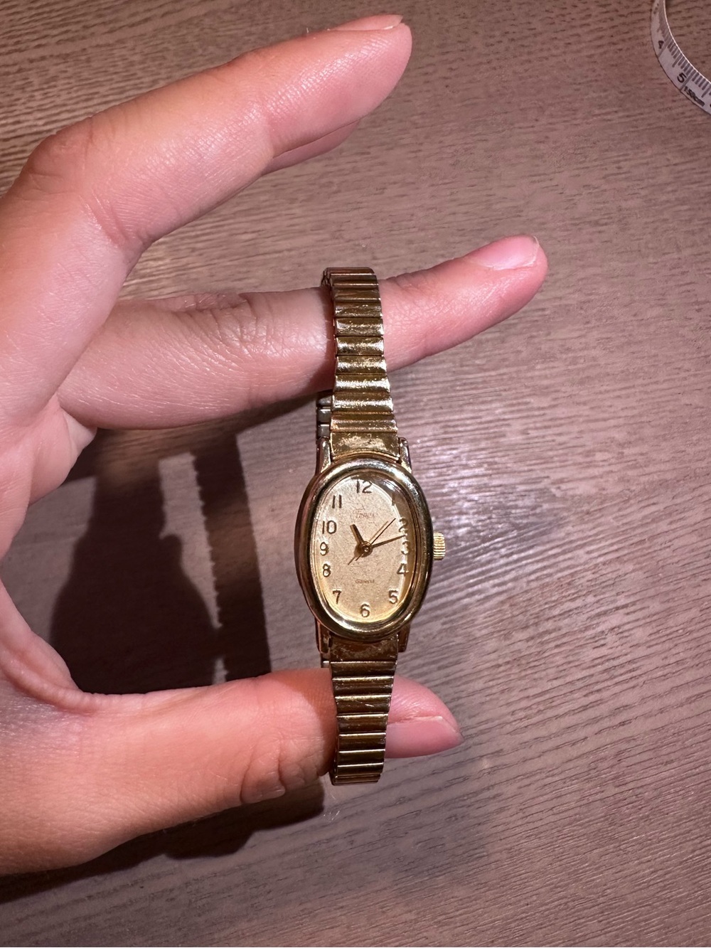 Vintage Timex Gold Tone Women's Stretch Bracelet Watch